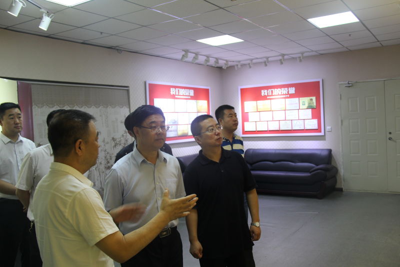 市商务局王奎局长一行光临集团查抄领导